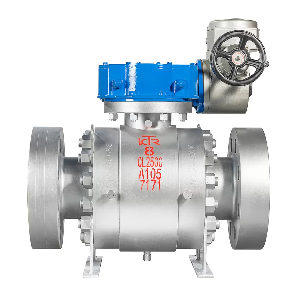 High Pressure Electric Trunnion Ball Valve